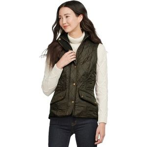 Barbour Quilted Cavalry Gilet Vest, Green
